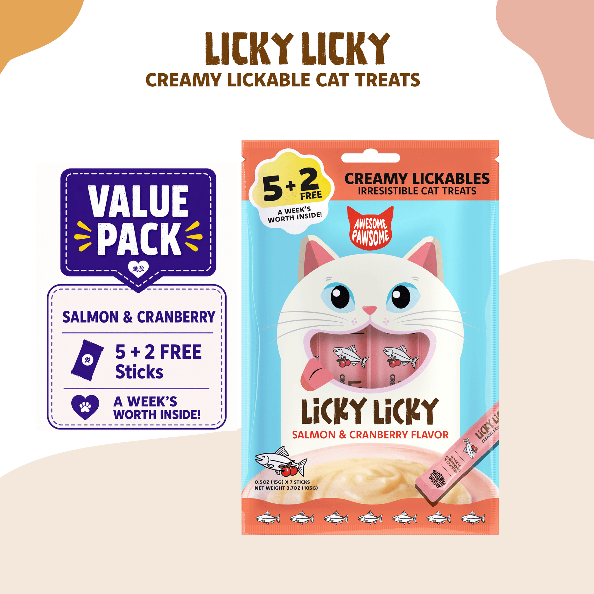 Awesome Pawsome Cat Treats 15g x 7 Sachets