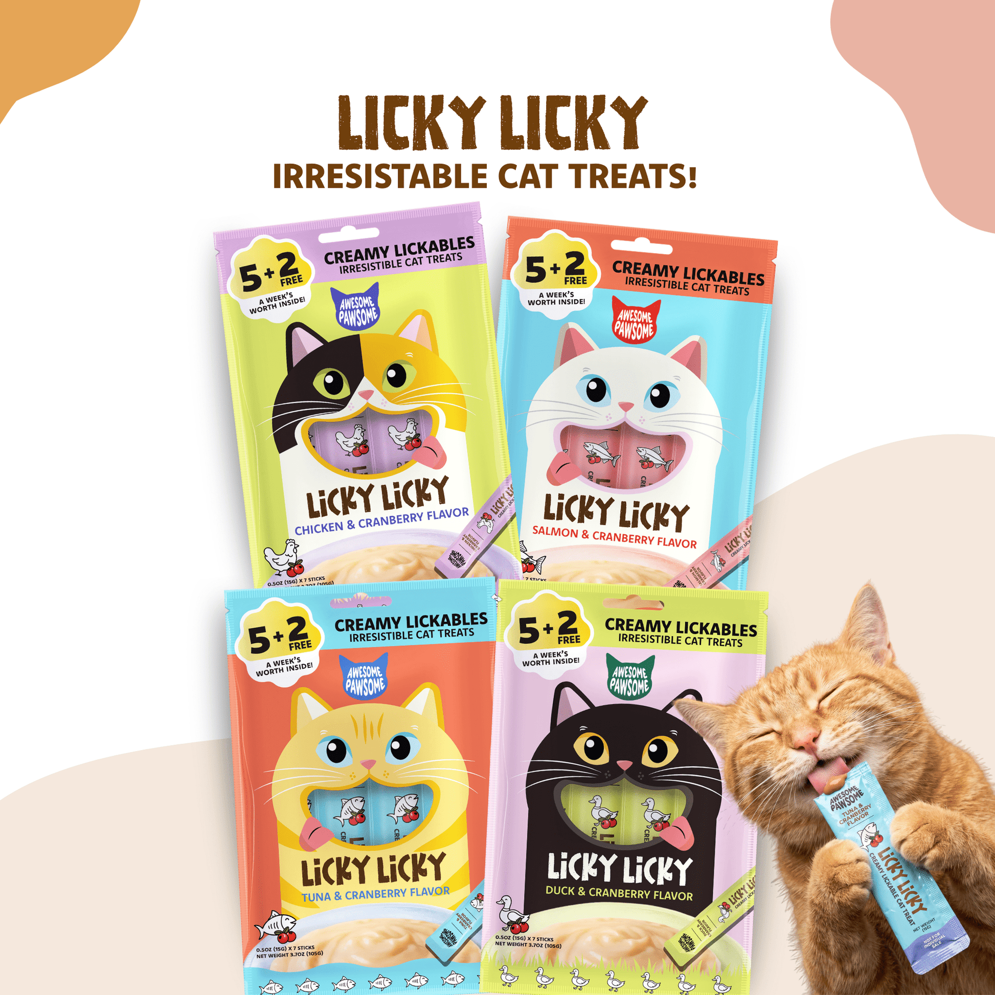 Creamy Cat Treats with Real Meat