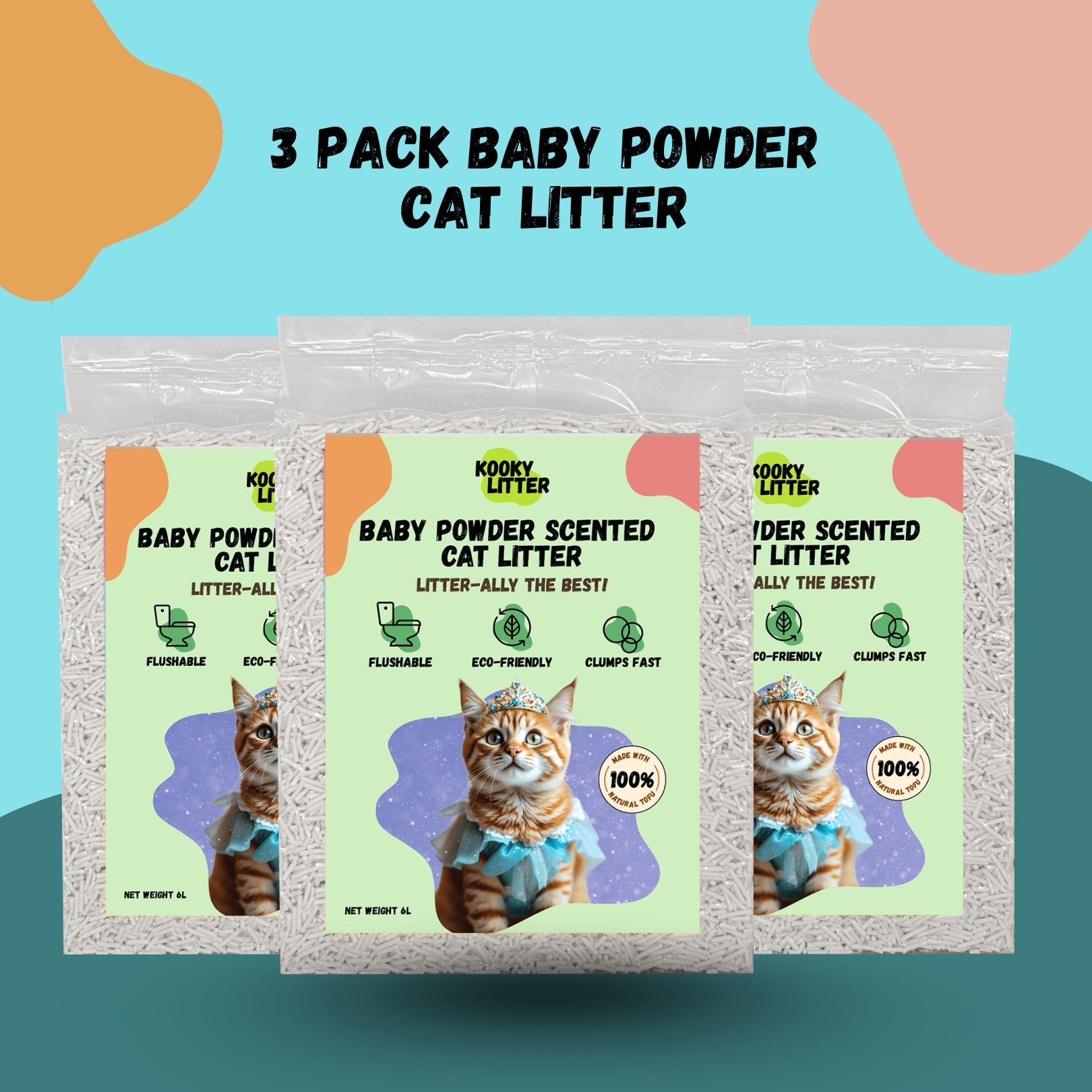 Tofu Cat Litter with Odour Control