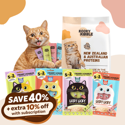 Kooky Kibble Cat Food and Cat Treat Bundle Singapore