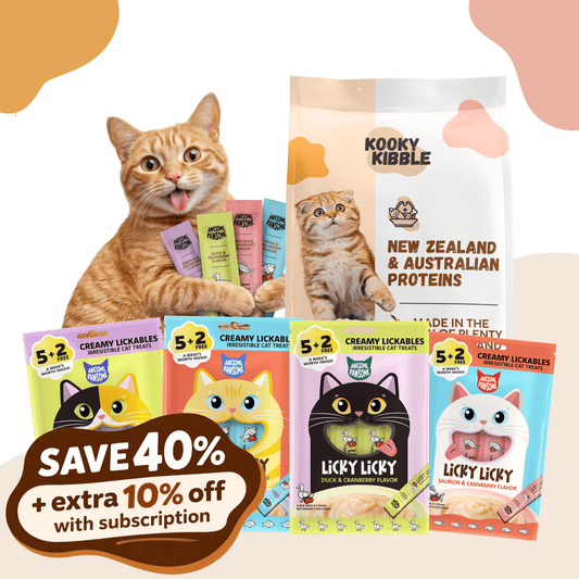 Kooky Kibble Cat Food and Cat Treat Bundle Singapore
