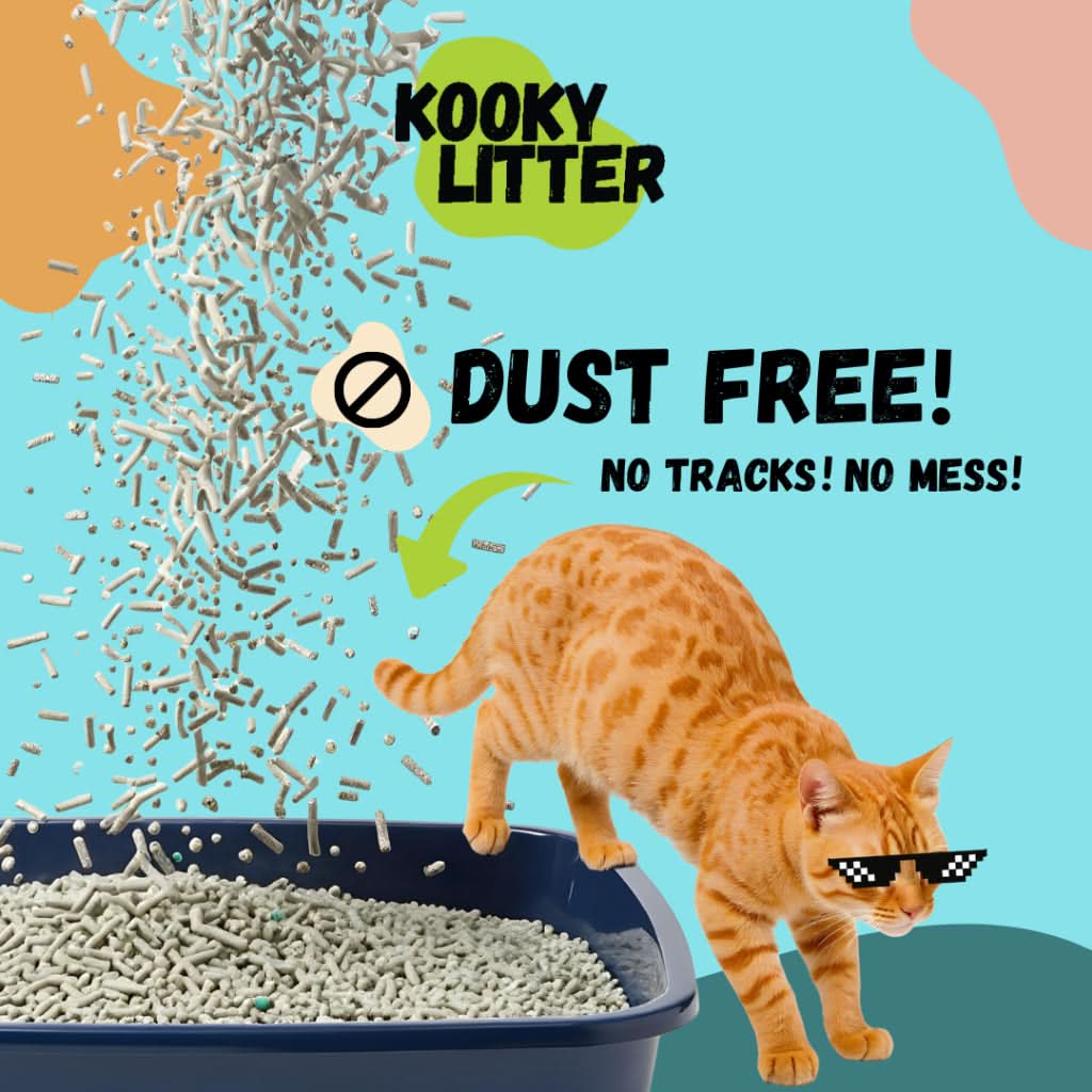 Kooky Flushable Cat Litter Baby Powder 2.5kg