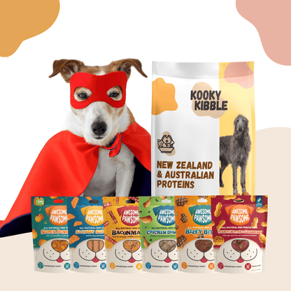 Kooky Kibble 12KG Dog Food and Dog Treat Bundle