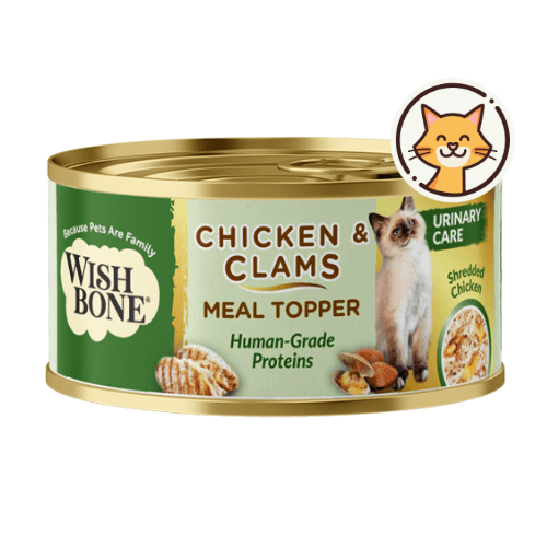 Wishbone Chicken & Clams - Cat Urinary Care Topper in Cans 85g - Kooky Kibble Singapore