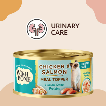 Wishbone Chicken & Salmon - Cat Urinary Care Topper in Cans 85g - Kooky Kibble Singapore