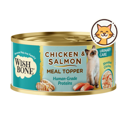 Wishbone Chicken & Salmon - Cat Urinary Care Topper in Cans 85g - Kooky Kibble Singapore