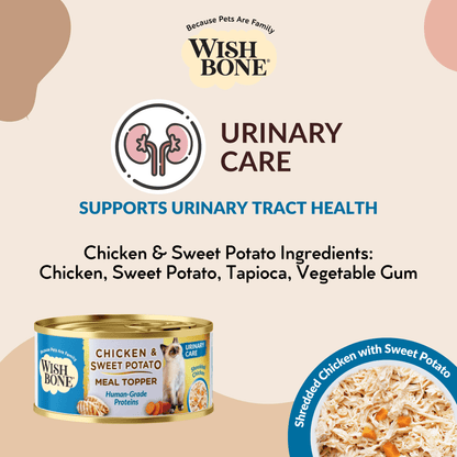 Wishbone Chicken & Sweet Potato - Cat Urinary Care Topper in Cans 85g - Kooky Kibble Singapore