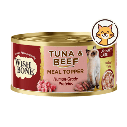 Wishbone Tuna & Beef - Cat Urinary Care Topper in Cans 85g - Kooky Kibble Singapore