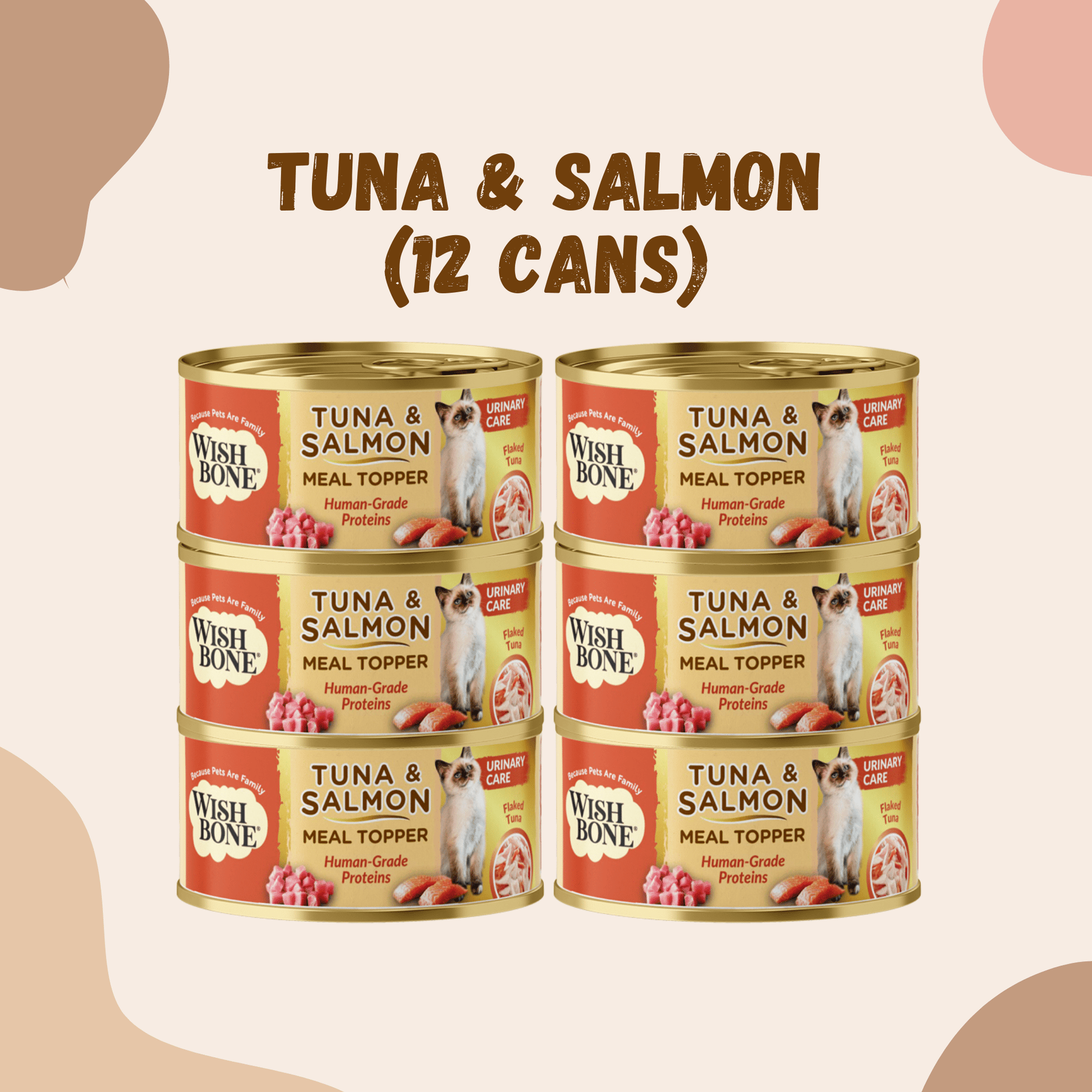 Wishbone Tuna & Salmon - Cat Urinary Care Topper in Cans 85g - Kooky Kibble Singapore